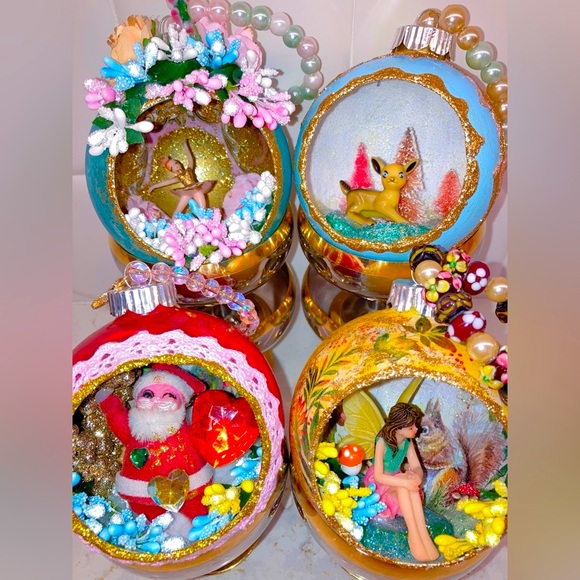 VINTAGE BALLERINA CHRISTMAS DIORAMA ORNAMENT REGENCY HOLLYWOOD MID CENTURY MCM - Picture 10 of 10